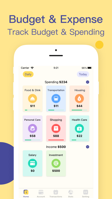 DollarWise: Budget & Tracking app screenshot 1