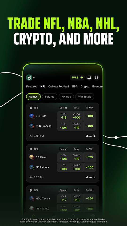 DraftKings Predictions app screenshot 3