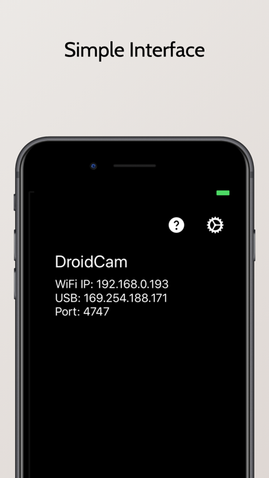 DroidCamX – HD Webcam for PC app screenshot 2