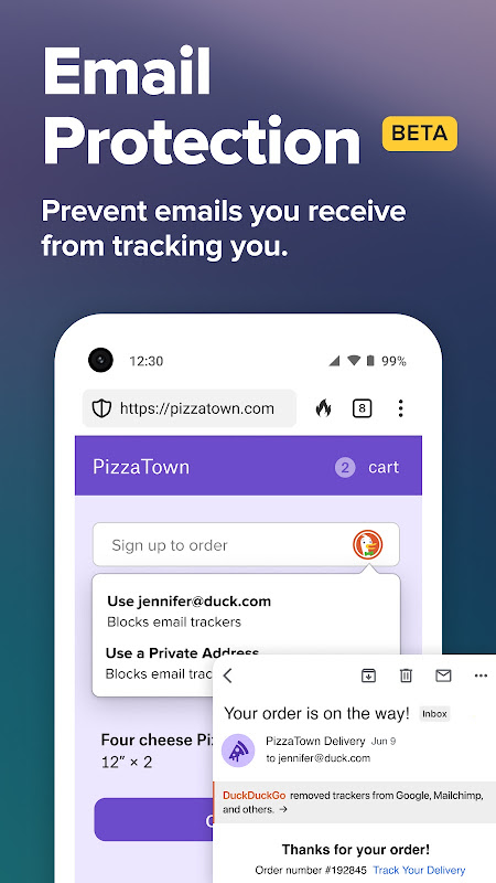 DuckDuckGo Private Browser app screenshot 2