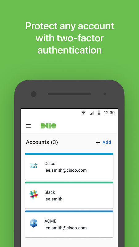 Duo Mobile app screenshot 1