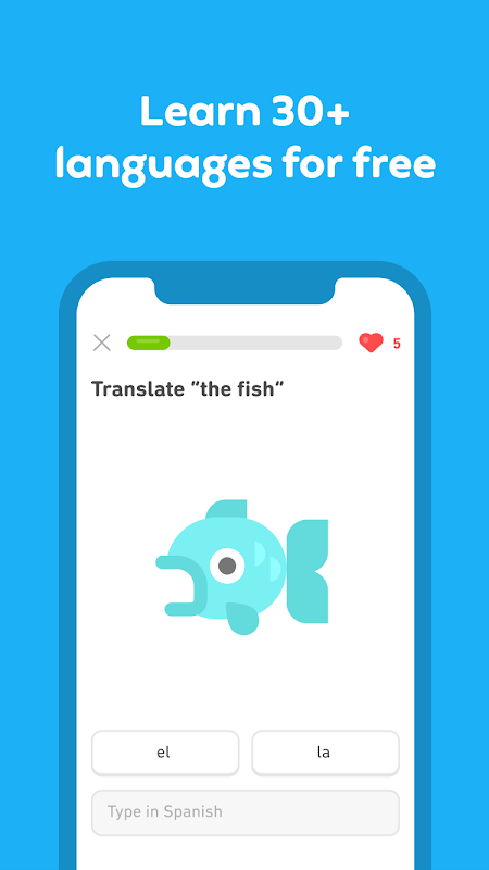 Duolingo app screenshot 1