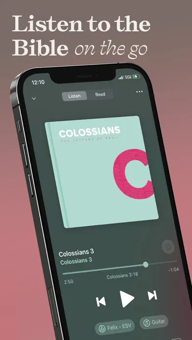 Dwell: Audio Bible app screenshot 1