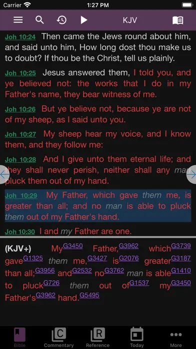 e-Sword: Bible Study to Go app screenshot 1