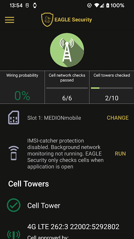 EAGLE Security UNLIMITED app screenshot 1