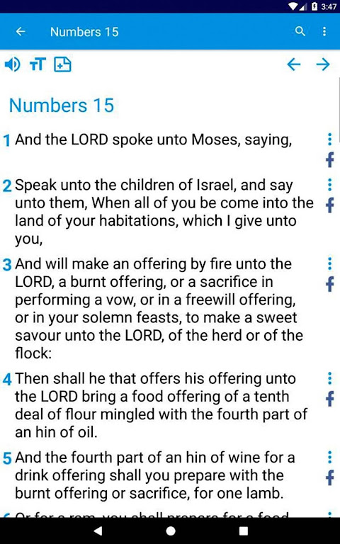 Easy to read KJV Bible app screenshot 8