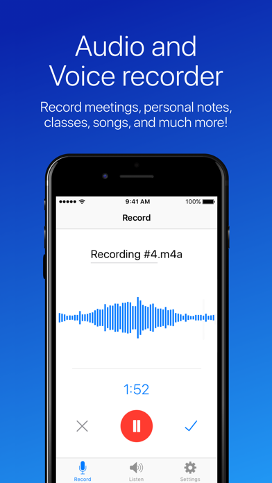 Easy Voice Recorder Pro app screenshot 1