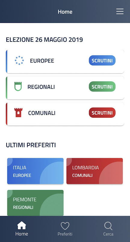 Eligendo Mobile app screenshot 1