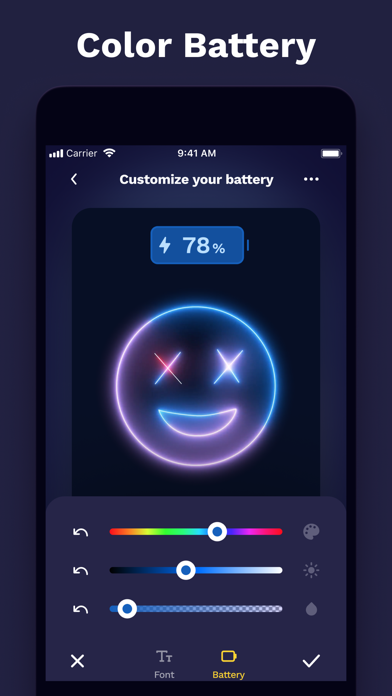 Emoji Battery: Widget Bar app screenshot 3