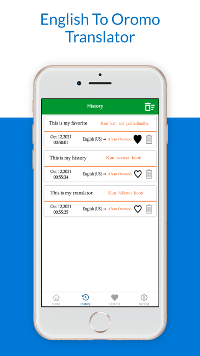 English to Oromo Translator app screenshot 4