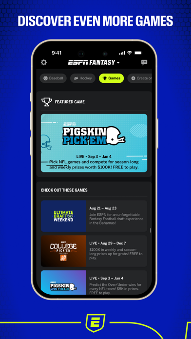 ESPN Fantasy Sports app screenshot 2