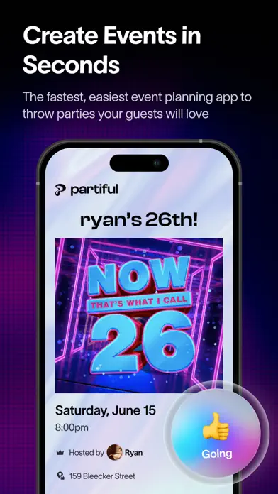 Event Planner: Birthday, Party app screenshot 1