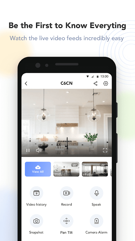 EZVIZ app screenshot 1