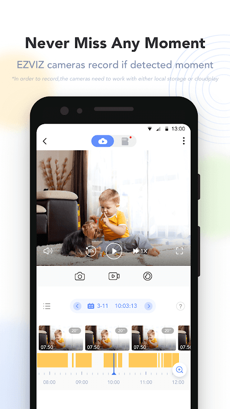 EZVIZ app screenshot 2