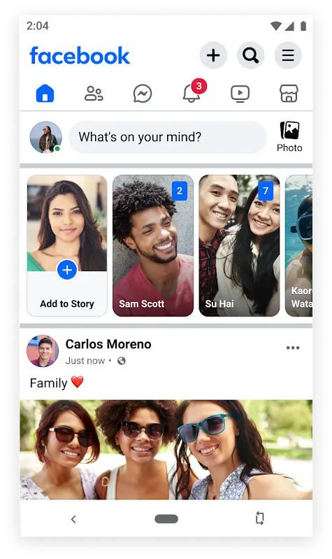 Facebook Lite app screenshot 1