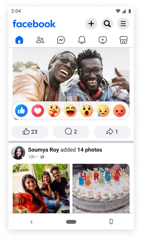 Facebook Lite app screenshot 2