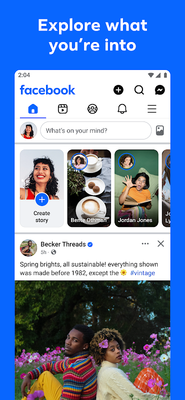 Facebook app screenshot 4