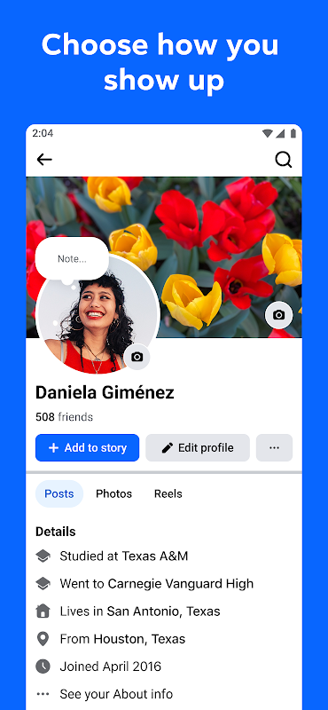 Facebook app screenshot 6