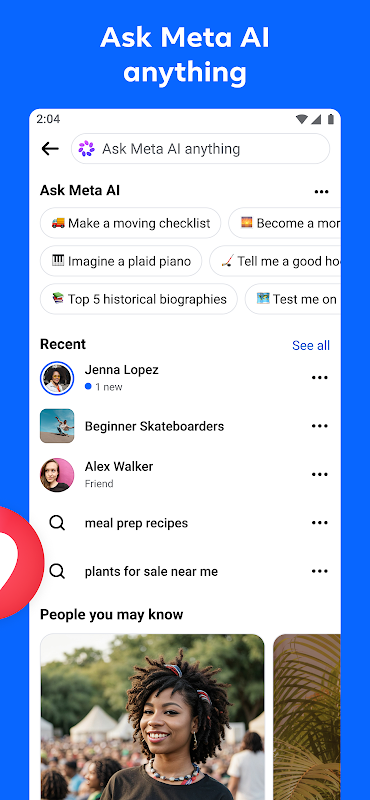 Facebook app screenshot 7