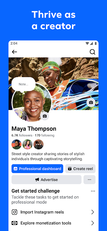 Facebook app screenshot 8