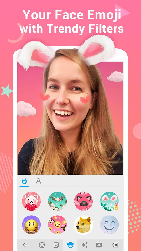 Facemoji Emoji Keyboard&Fonts app screenshot 1