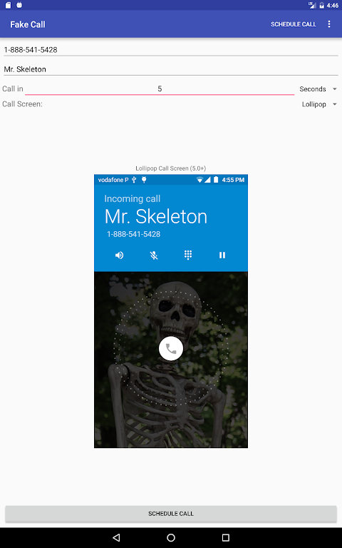 Fake Call app screenshot 5