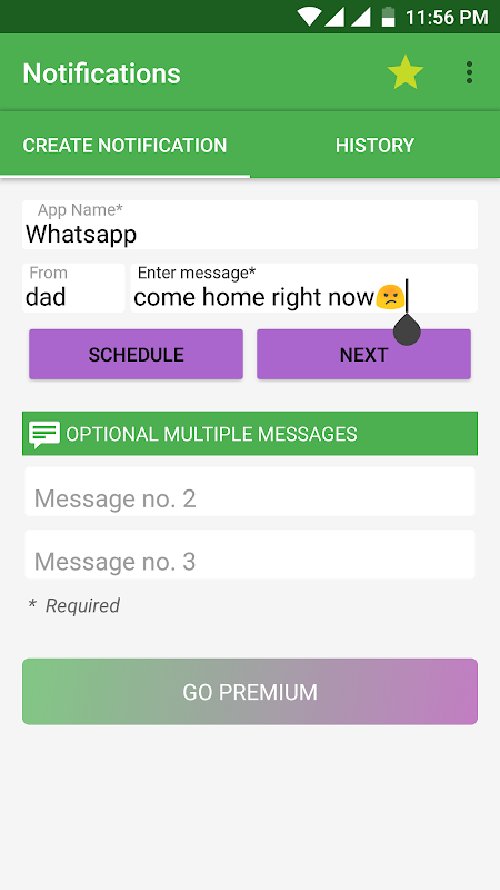 Fake Notifications app screenshot 2