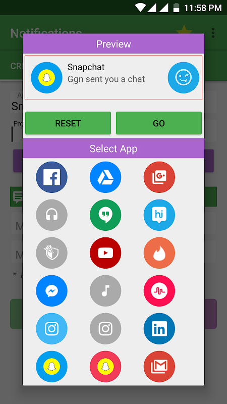 Fake Notifications app screenshot 4