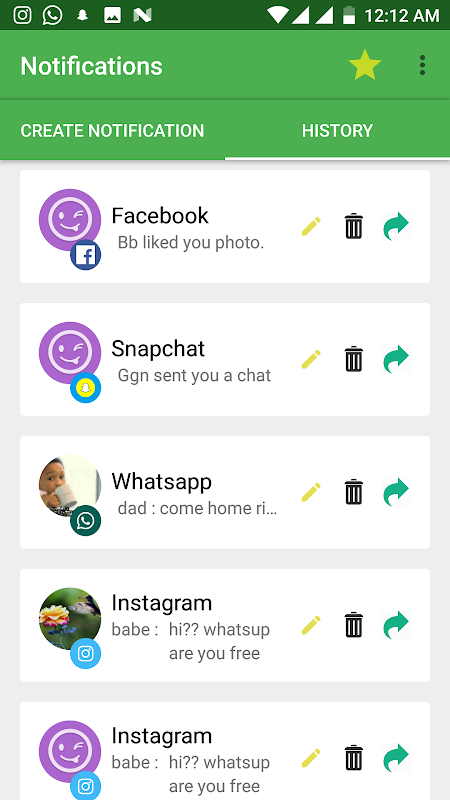 Fake Notifications app screenshot 5