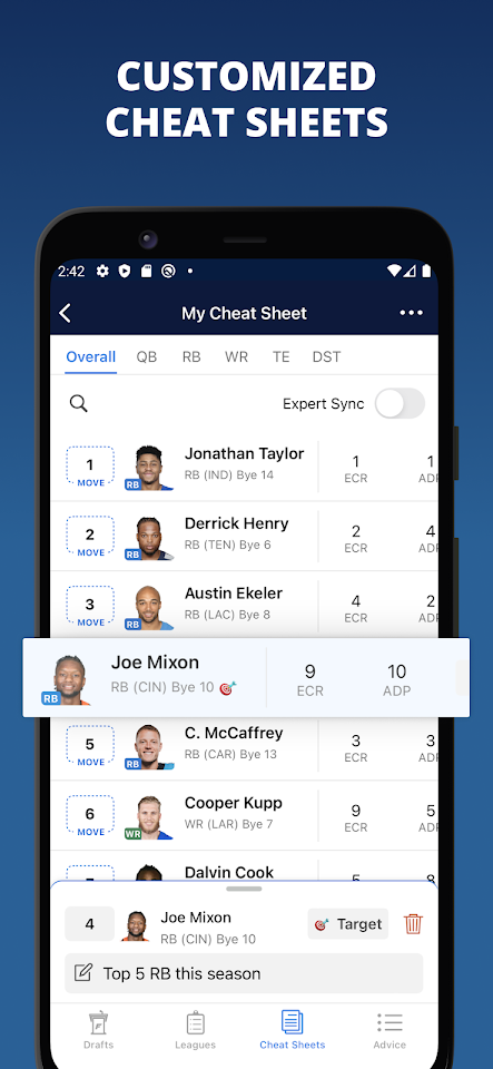 Fantasy Football Draft Wizard app screenshot 5
