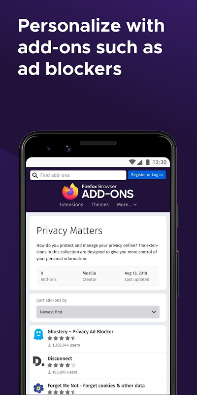 Firefox: Private, Safe Browser app screenshot 3