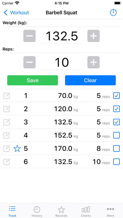 FitNotes Supporter app screenshot 2