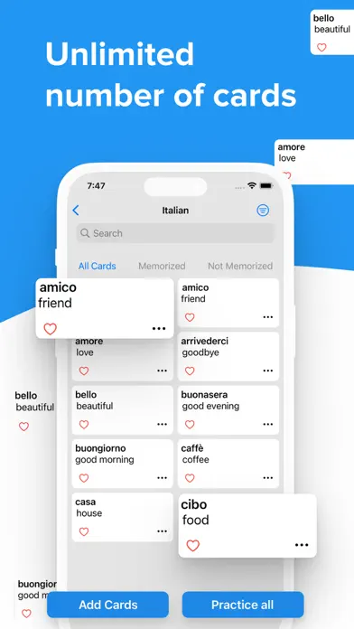 Flashcards World app screenshot 3