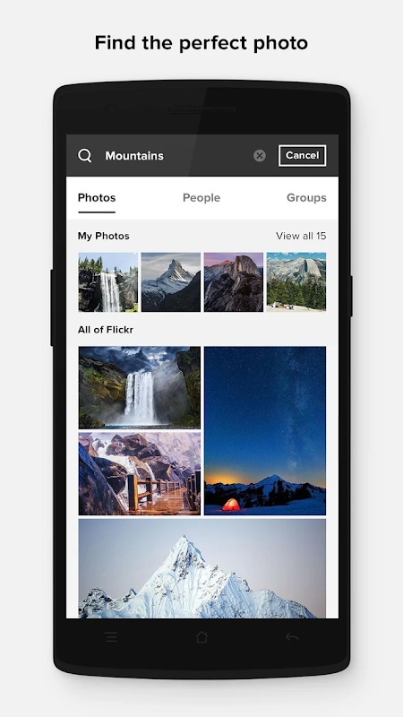 Flickr app screenshot 2