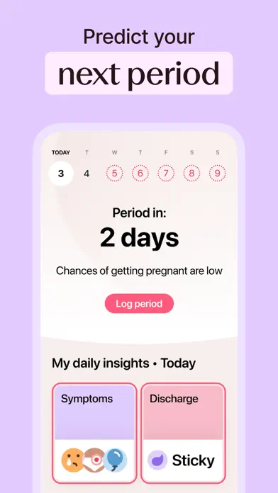 Flo Period & Pregnancy Tracker app screenshot 1