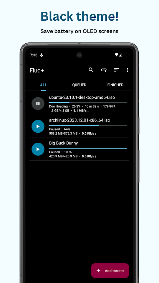 Flud+ app screenshot 4