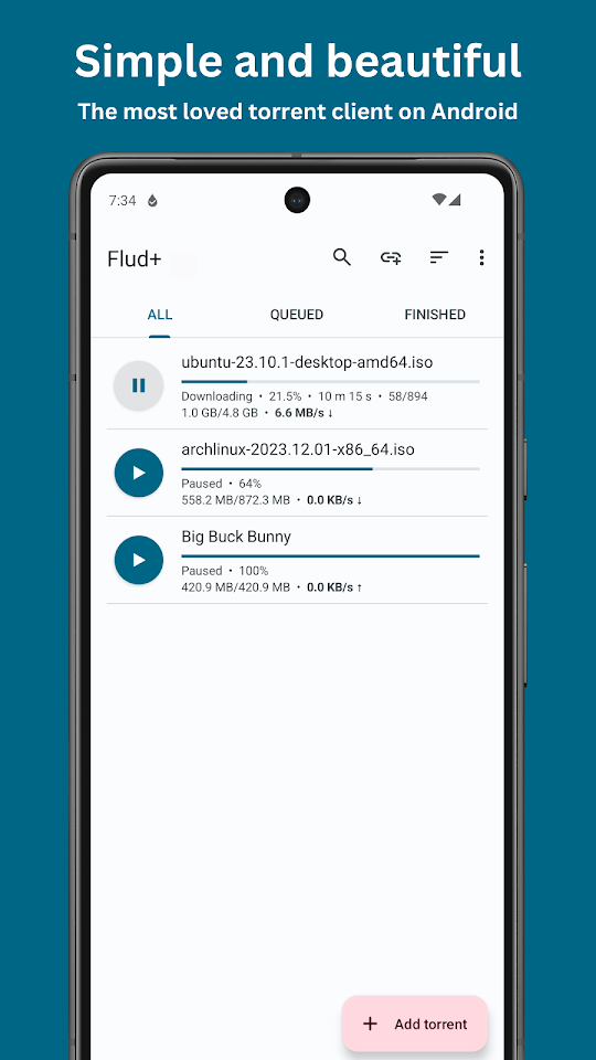 Flud+ app screenshot 5