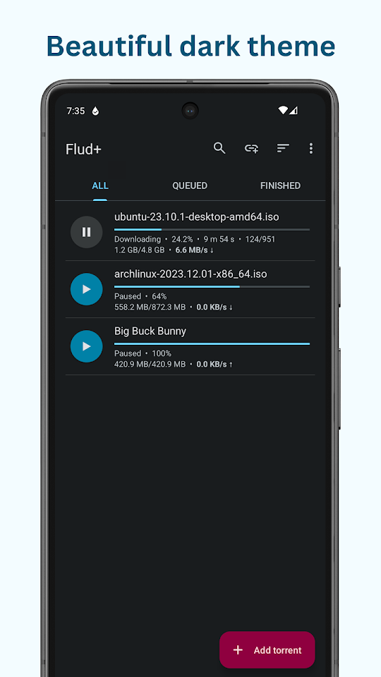 Flud+ app screenshot 7
