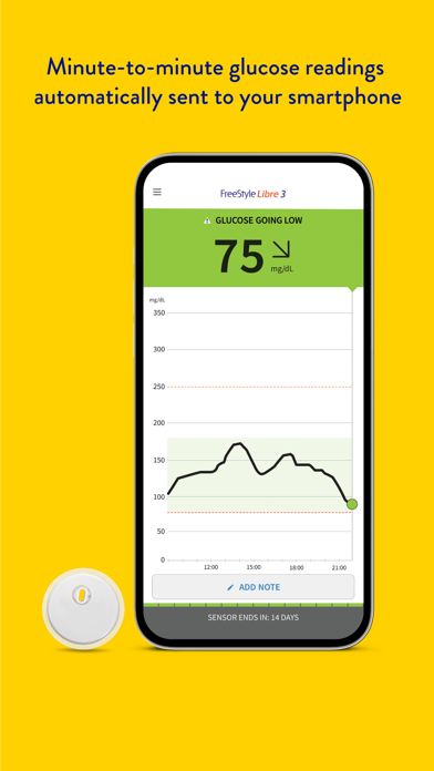 FreeStyle Libre 3 app screenshot 1