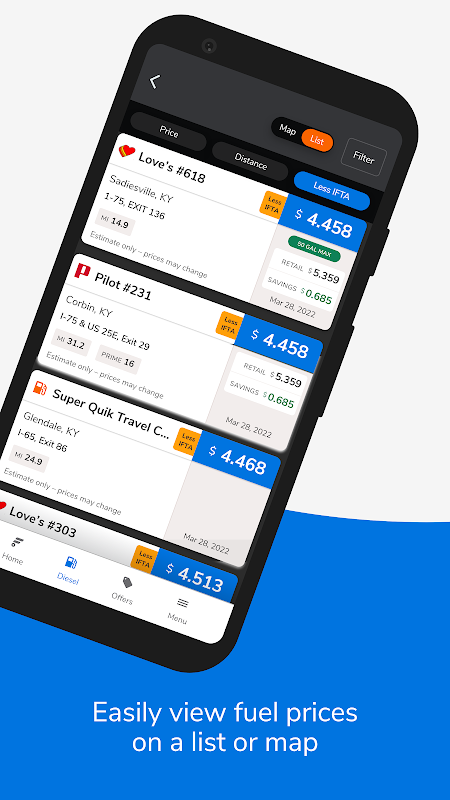 Fuelbook app screenshot 2