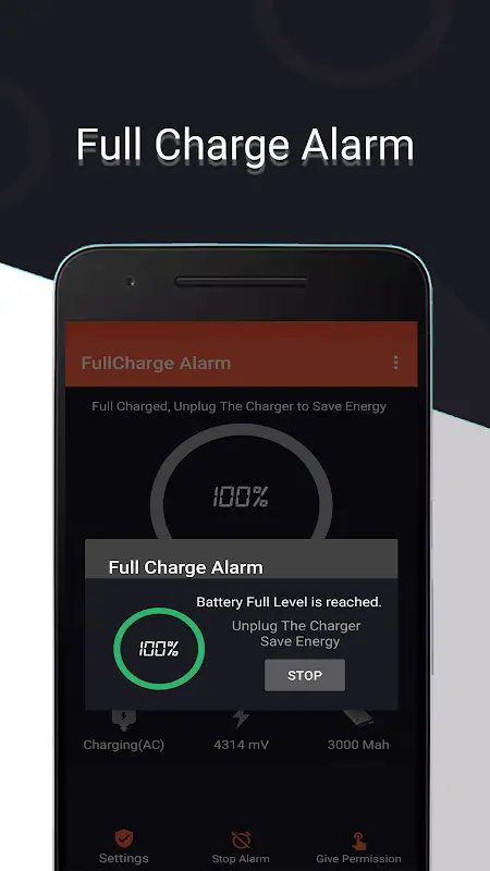 Full Charge Alarm app screenshot 3