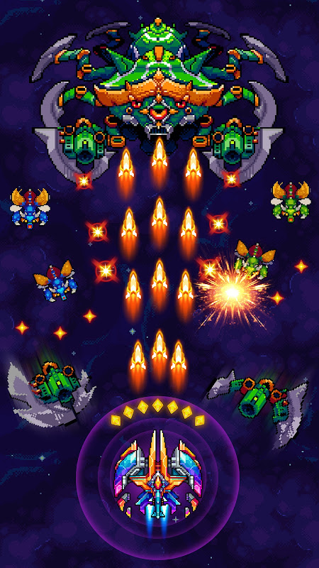Galaxiga Arcade Shooting Game app screenshot 1