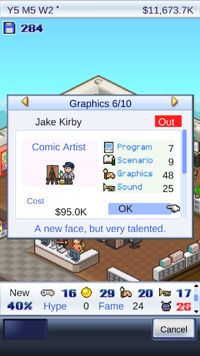 Game Dev Story app screenshot 2