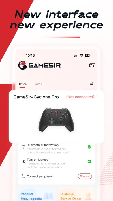 GameSir app screenshot 1