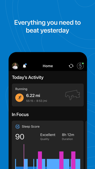 Garmin Connect™ app screenshot 1