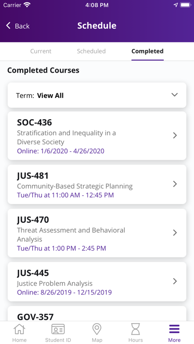 GCU Student app screenshot 2