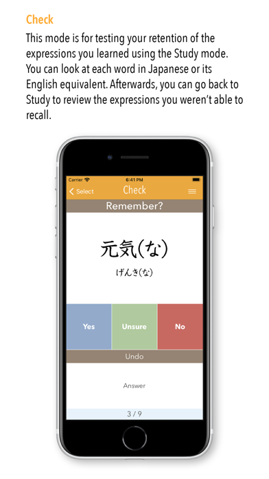 GENKI Vocab for 3rd Ed. app screenshot 4
