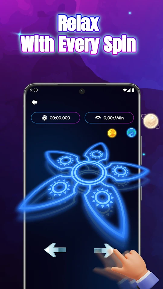 Glow Spinner: Finger Draw Art app screenshot 4