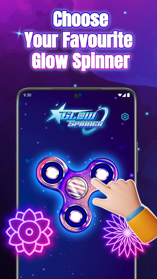Glow Spinner: Finger Draw Art app screenshot 5