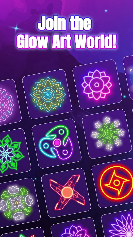 Glow Spinner: Finger Draw Art app screenshot 7